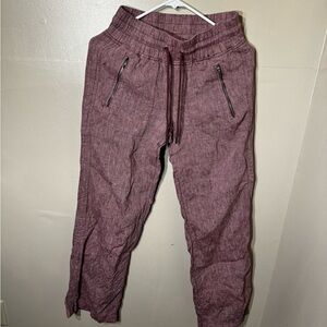 Athleta Cabo Linen Wide Leg Pants